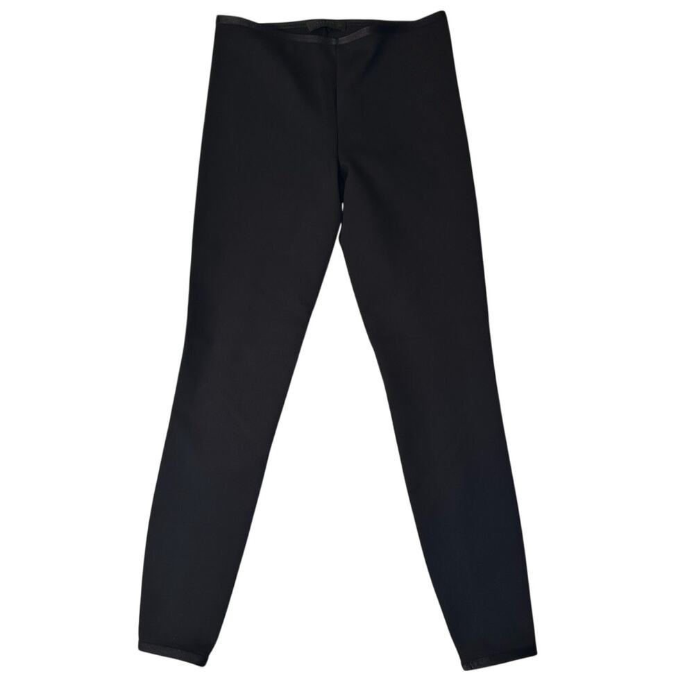 rare The Row Black Scuba Leggings size XS Ankle Length Pin Tuck Pants Authentic